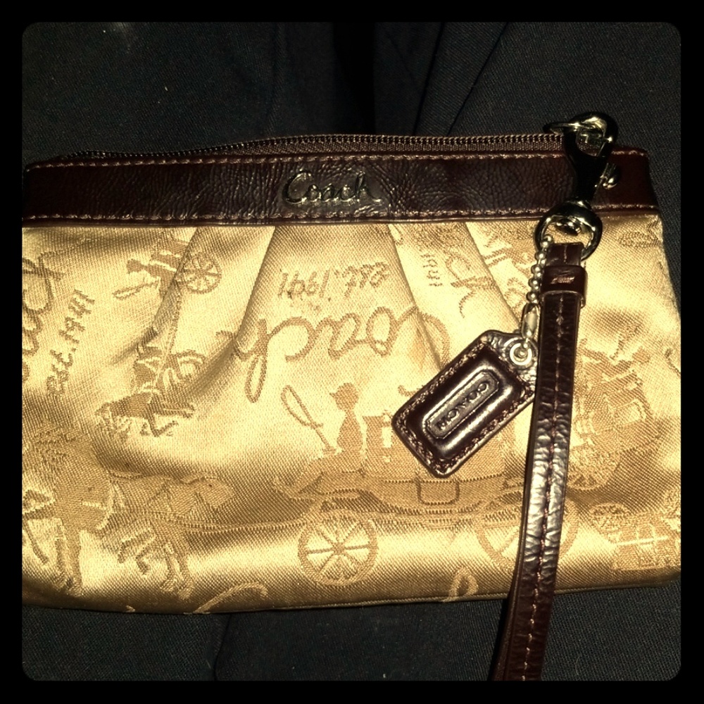 Coach Zipper Clutch Wristlet